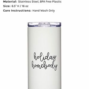 New stainless steel holiday travel mug tumbler